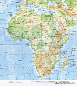 ​非洲各国地形图